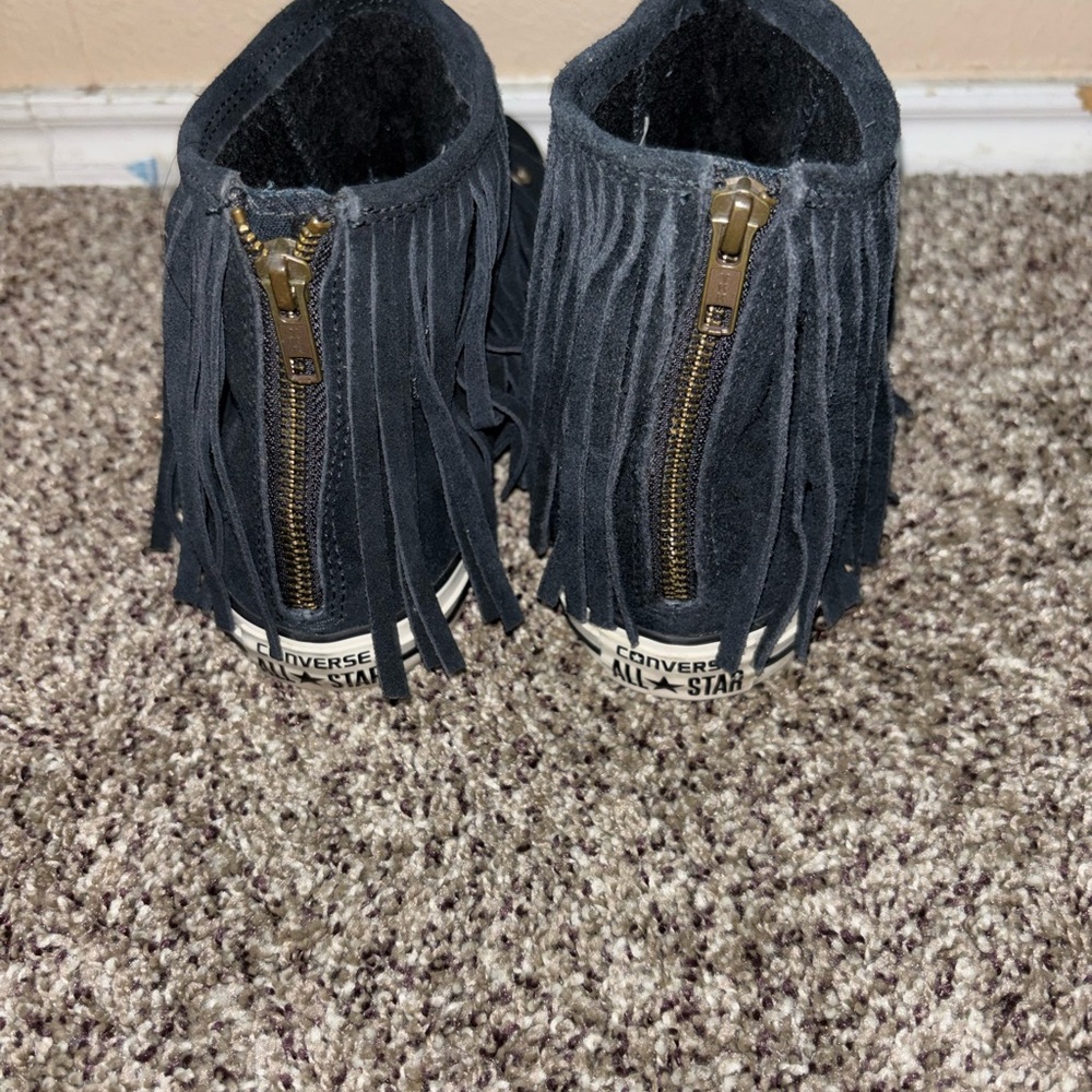 Converse High Top Suede Fringe - image 4
